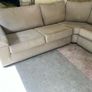 Beige corner sofa set L shaped delivery available Image 7