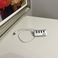 Anker 4-Port USB 3.0 Ultra Slim Hub - Silver Aluminium Desktop Adapter