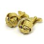 Mid century gold plated cuff links Image 3
