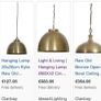 Brass Ceiling Light Image 4