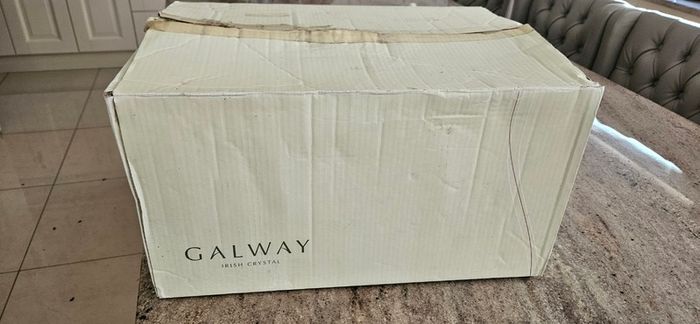 Galway crystal brandy decanter set