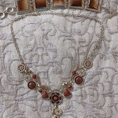 Necklace & T-bar Bracelet Set