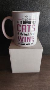Cats & Wine Mug