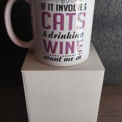 Cats & Wine Mug