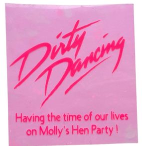 Dirty Dancing themed DIY iron on decals