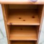 Slim Solid Pine CD/DVD Storage Tower Narrow Bookcase Image 4