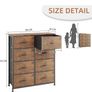 8 Drawers Chest of Drawers, Fabric Storage Dresser Vertical with Spacious Wooden Tabletop Image 8