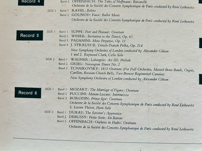 Festival of Light Classical Music 11 LP Vinyl Record Box Set