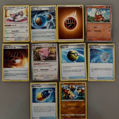 10 Pokemon cards