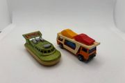 Vintage Matchbox Super Fast Car Transporter and Hovercraft