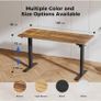 Electric Standing Desk, 160 x 60 cm Height Adjustable Sit Stand Desks with Splice Board and Memory Smart Pannel, Home Office Desk, Brown Image 8
