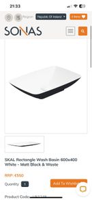 Brand New Sonas Sink