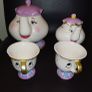 mrs potts teapot, cups and money box Image 4