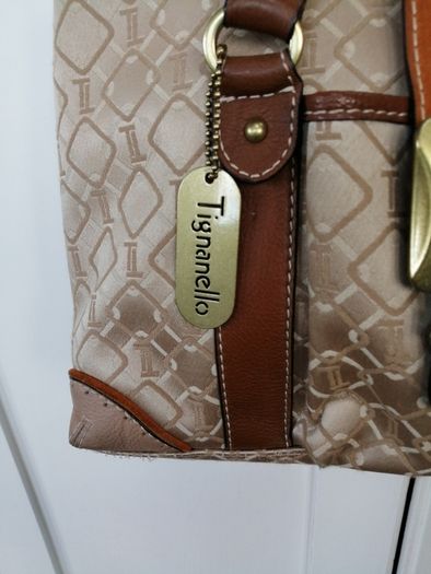 Tignanello Fabric and Leather Handbag
