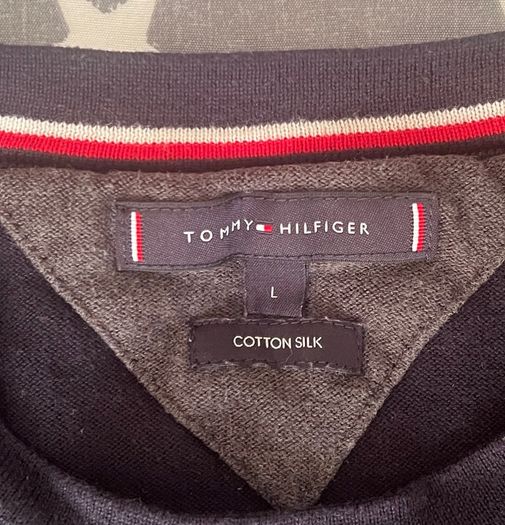 Tommy Hilfiger long sleeve L cotton silk