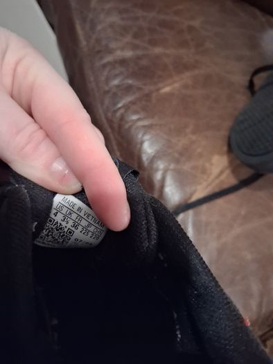 Black Adidas trainers - UK size 3.5