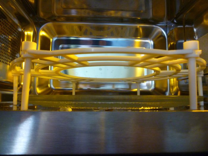 Microwave Plate Stacker & Collapsible Cover. Heat Up To 3 Dinners At Once. Excellent Condition. All fold flat for easy storage