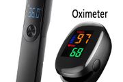 Medical Temperature Infrared Thermometer Forehead Digital Non-contact Thermomete or Finger Blood oxygen saturation Oximeter LED