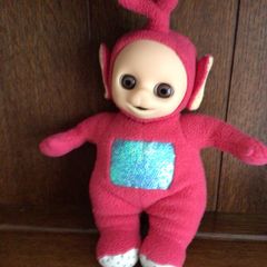 Vintage  Red Teletubbie Po W Sleepy eyes