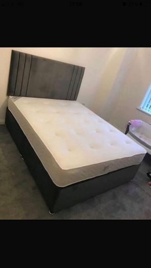 king size Divan Bed with Memory Foam Mattress included