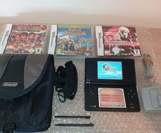 Nintendo Dsi In Black With Games And Official Carry Case
