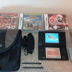 Nintendo Dsi In Black With Games And Official Carry Case