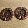 SET Of 2 Vintage  3O.00 Euro EACH1950 Bronze Matel Ashtray Greek ALEXANDER THE GREAT, Antique trinket dish, Matel Bronze Trinket Dish, Ornate Ashtray Image 8