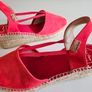 Toni Pons TANA-A suede coral wedge espadrilles Spanish leather UK 6.5 RRP 80 new & boxed Image 3