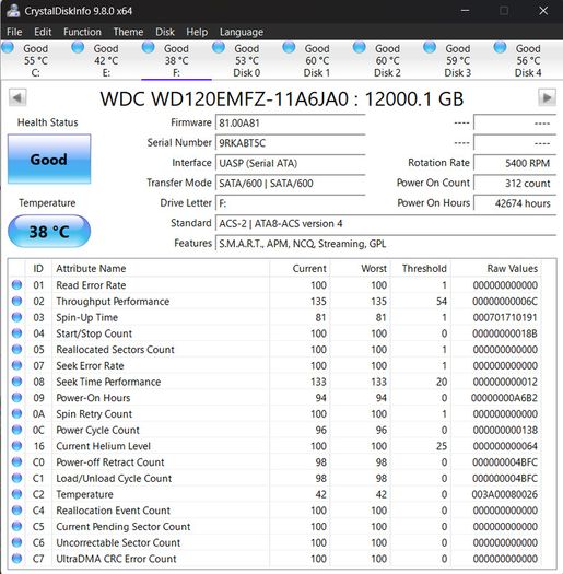 12tb WD White Label HDD (wd120emfz)