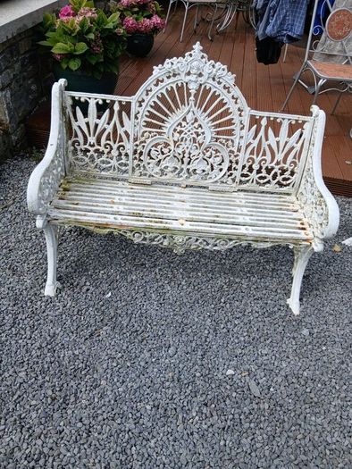 Cast iron garden chairs