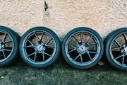 R19 5x112 Bola FLY staggered alloy wheels with new tyres