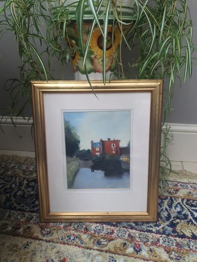 Original Painting of Parsons Bookshop by Larry McIlwaine
