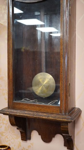 Antique Irish Oak Wall Clock, c.1910