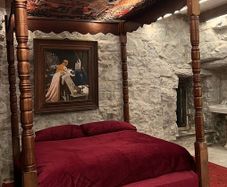Vintage Four Poster bed, king sized divan base