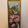 Handmade tapestry with pink roses Image 2