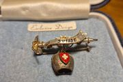 Vintage Swiss Brooch. Switzerland.