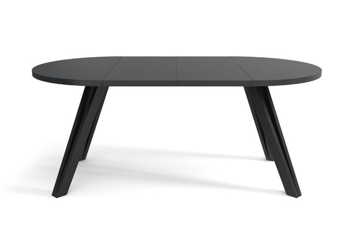 Noir and Marco Modern Dining Set with Extendable Table and Upholstered Chairs