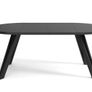 Noir and Marco Modern Dining Set with Extendable Table and Upholstered Chairs Image 2