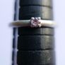 Vintage Serling Silver 925 Ruby Pebble Stacking Ring Size J1/2 - 1,2g Image 8