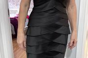 black mini dress