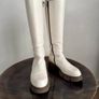 Boots Cream Leather Image 2