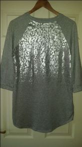 Brand new long line grey/silver F&F jumper size UK10 EU38 Postage included