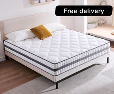 King Mattress, Hybrid Memory Foam and Spring