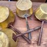 THREE Brass Saucepans Image 3
