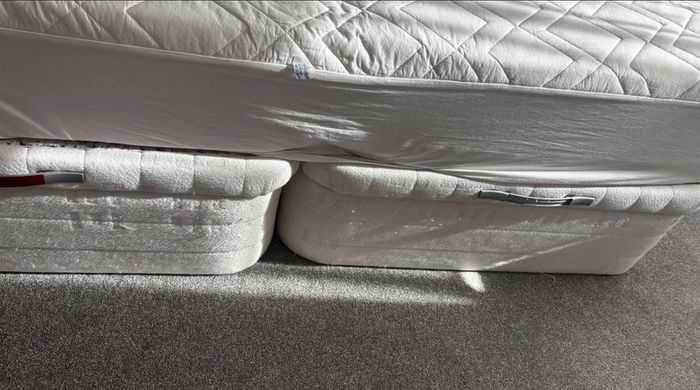 Double bed and mattress