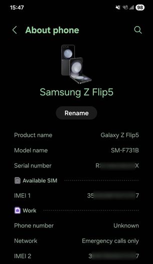Samsung Galaxy Z Flip 5 256GB Dual SIM + eSIM | Mint Condition | Boxed