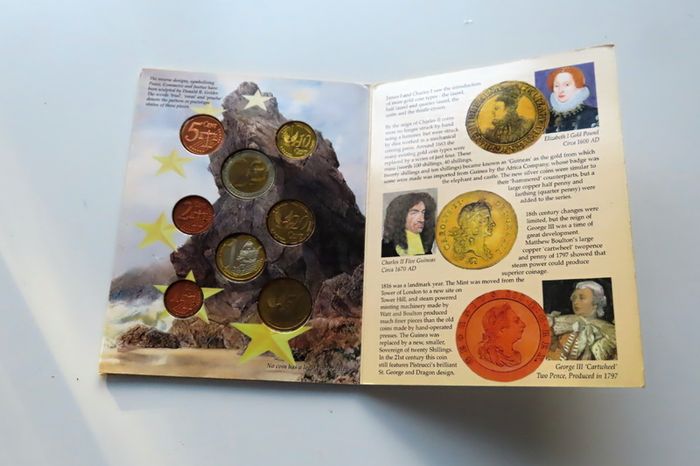 United Kingdom euro Patten coins set 2002