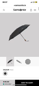 Samsonite umbrella WOOD CLASSIC auto open close wind protection brand new
