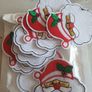 Santa applique patch Christmas craft sew or iron on 6 available Image 5
