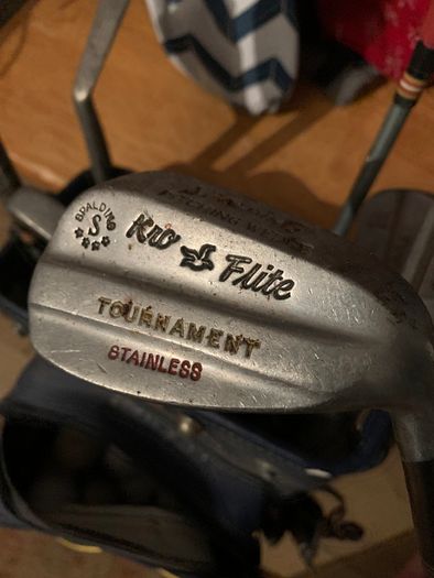 Golf bag and clubs